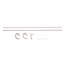 Chazz Adjustable 122cm to 224cm Double Curtain Pole-369016670
