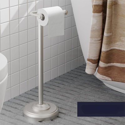Porte-papier hygiénique, porte-papier hygiénique en nickel brossé, conception pivotante et base en acier inoxydable SUS304 lestée pour salle de bain (Mega Roll)