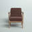 Adal Upholstered Armchair with Ottoman