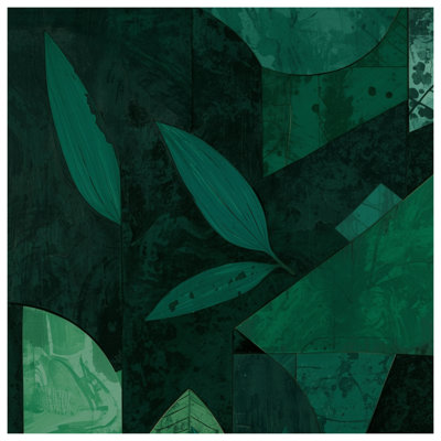 Couvertures vertes à feuilles géométriques