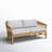 Dunkirk Teak & Wicker Sofa