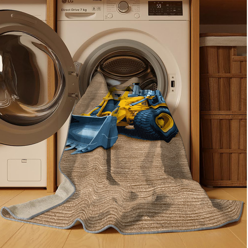 Machine Washable Transportation Gray Area Rug, Rectangle 2' x 3'
