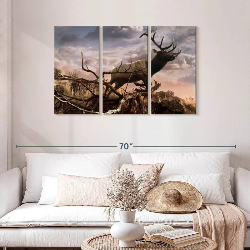 Elk Adventure, 28" H x 45" W