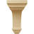 3 1/2"W x 3 3/4"D x 6"H Mini Jefferson Wood Corbel, Alder (4-Pack)-73318638-73559411