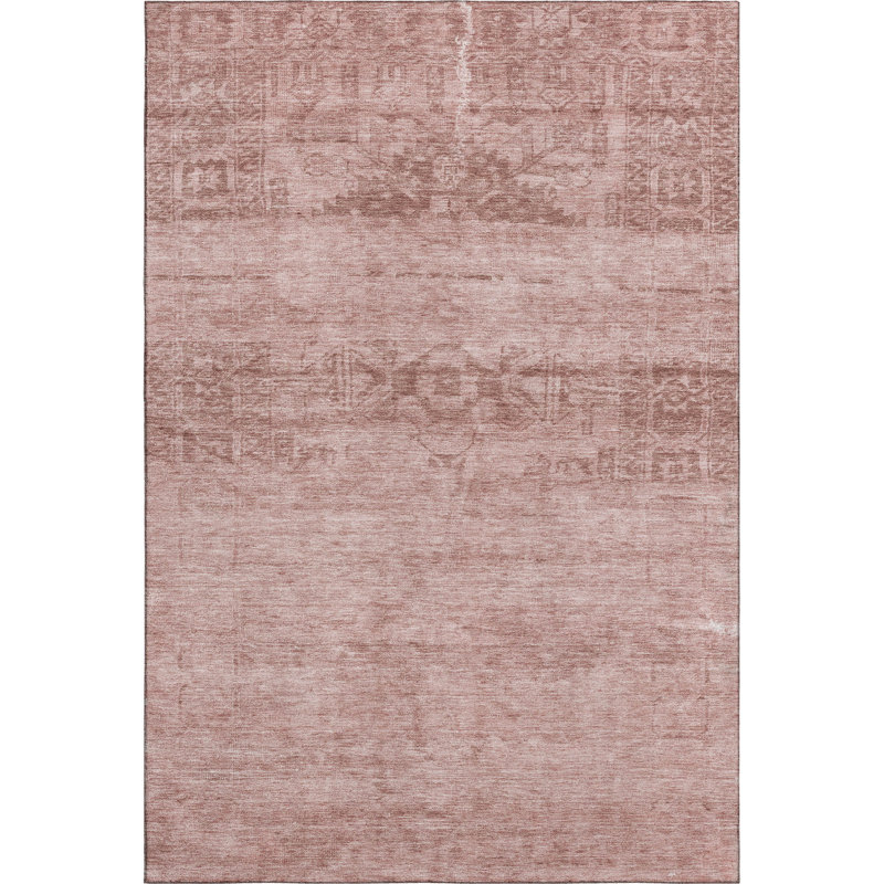 Premium Machine Washable Lampkins AMF1647 Global Rug, Rectangle 10' x 14'