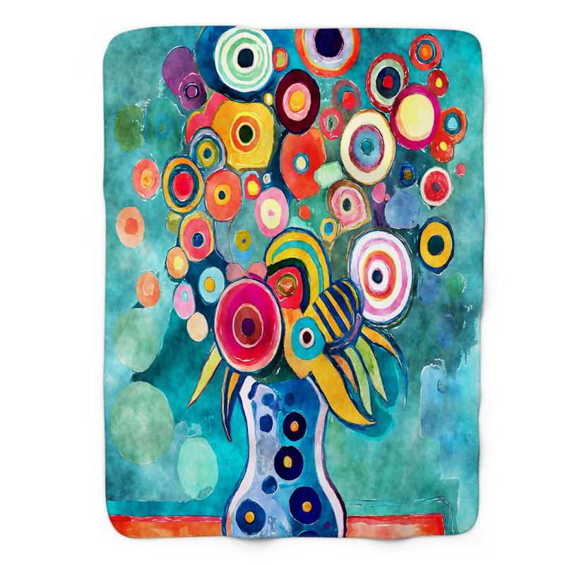 Jeté Rainbow Floral Revival, L 50 po x L 60 po