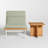 Nowthen Square Teak Outdoor Side Table , 20'' in. W 20'' in. D