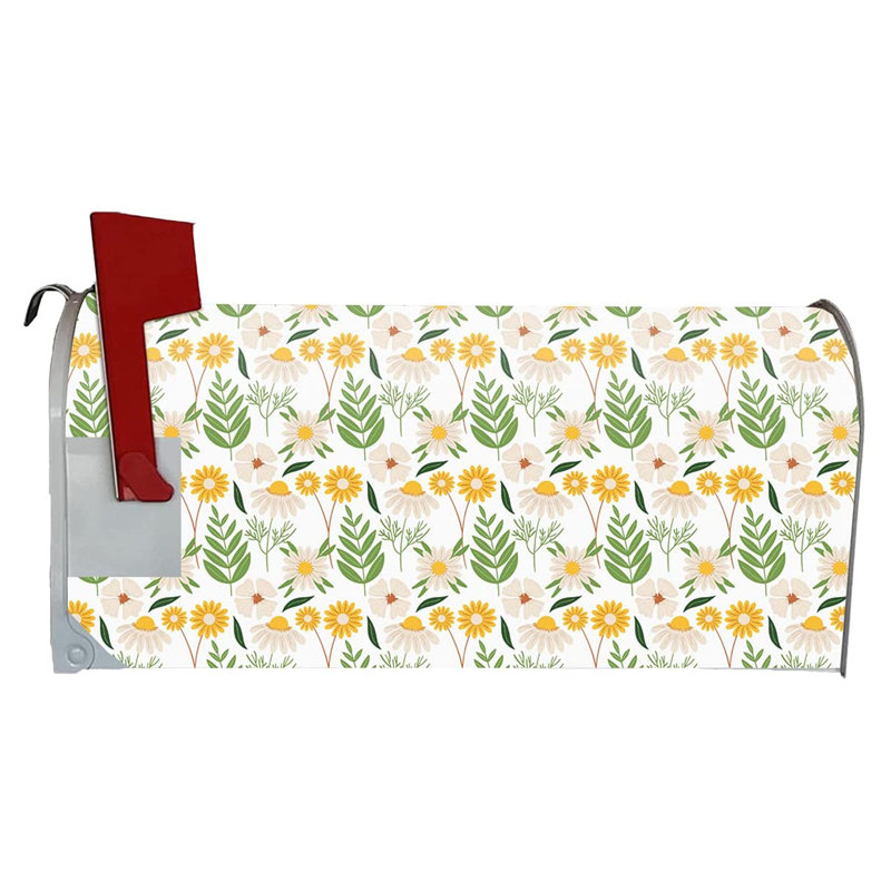 Couvercle de boîte aux lettres floral, H 5 po x l 18 po