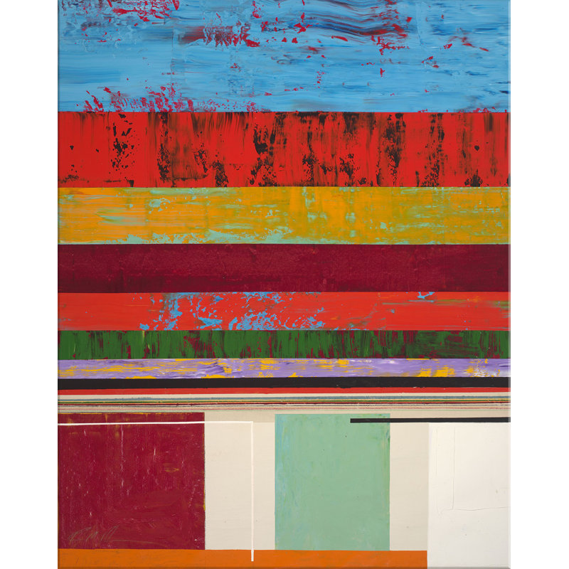 «Outta Line» par Robert Robinson - peinture sur toile tendue