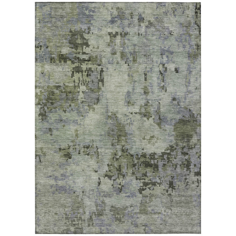 Machine Washable Indoor/Outdoor Francky ACN2360 Casual Rug, Rectangle 5' x 7'6"