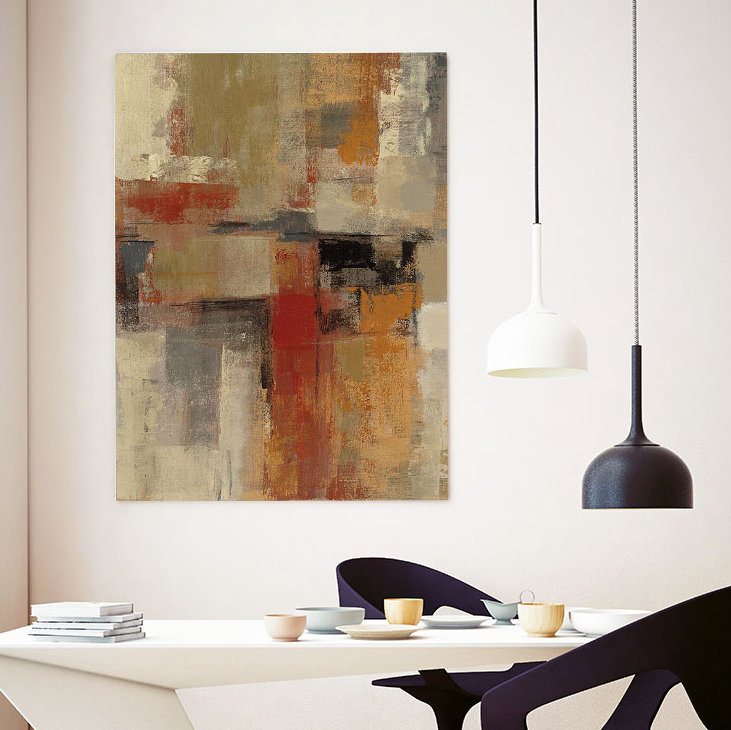 « intersection crop », reproduction de peinture à l’acrylique sur toile, H 20 po x l 16 po x P 2 po