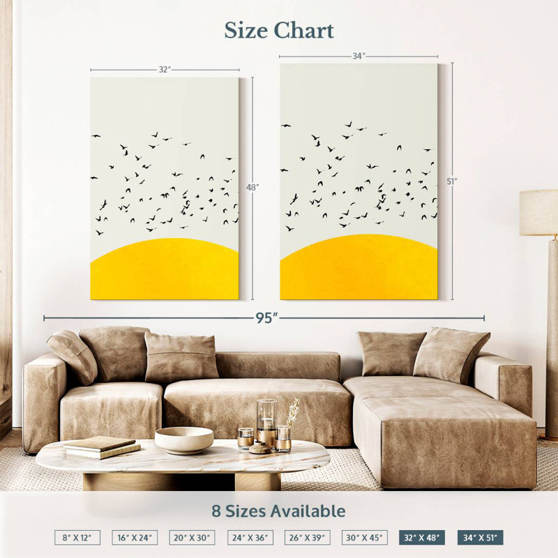 Oberle A Thousand Birds, 48" H x 32" W