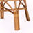 Nadra Dining Chair in Natural Rattan with Curved Backrest and Removable Cushion