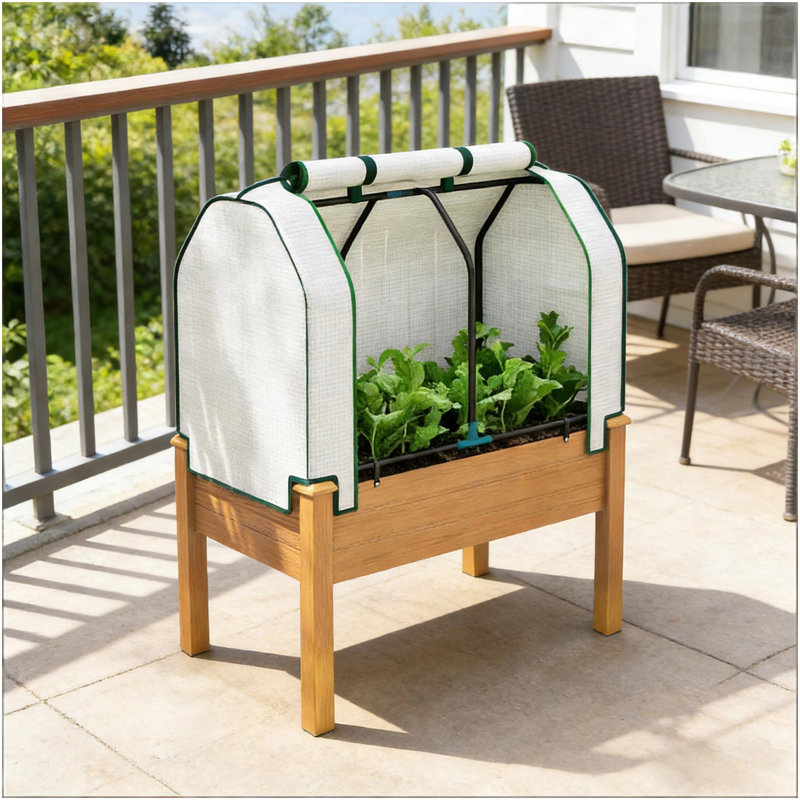 Jardinière, lit de jardin surélevé pratique, Gris foncé