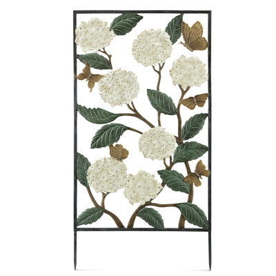 Hydrangea and Butterfly Trellis