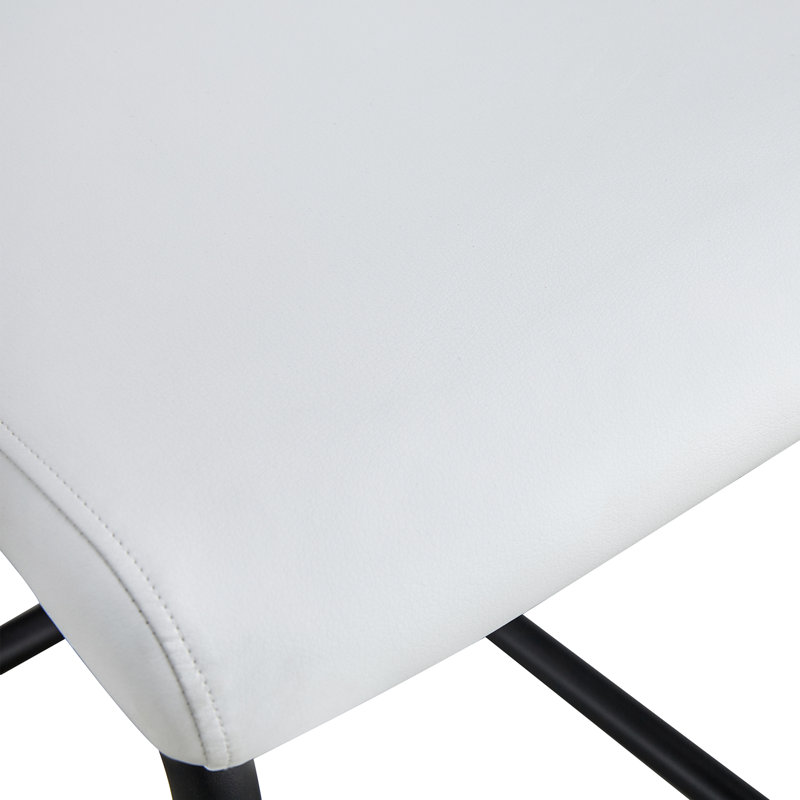 Ensemble de 4 chaises de salle à manger Kimara Modern, Set of 4, Blanc, Noir