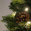 210cm H Lighted Artificial Pine Christmas Tree