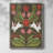 Folk Flower and Rabbit I Framed Print - Solid Wood-1104061227