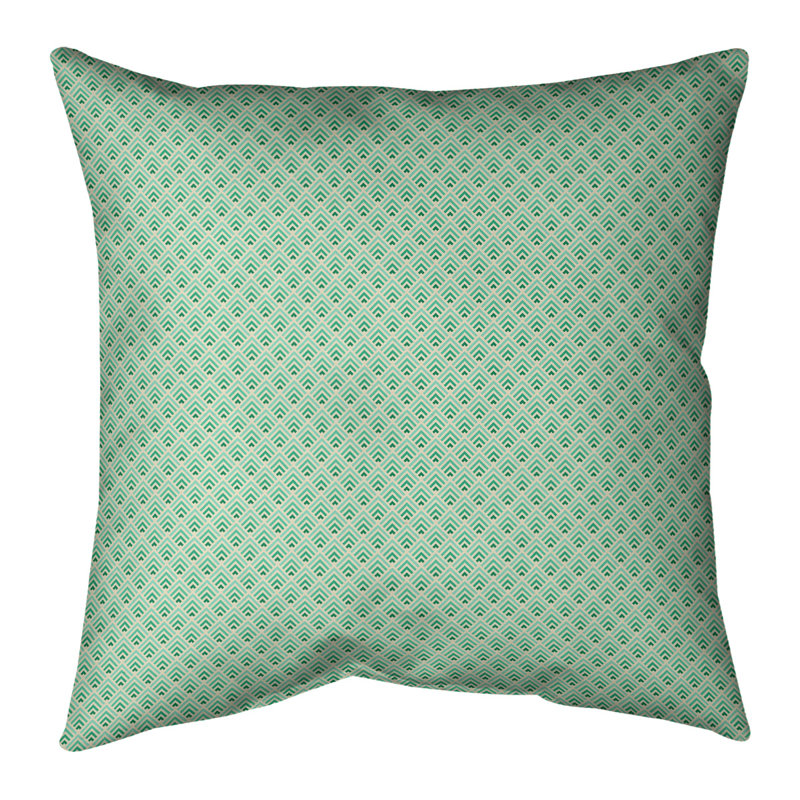 Housse de coussin / housse de coussin Katelyn Elizabeth, 26 po x 26 po, Jaune / vert, Polyester / Bourre en polyester