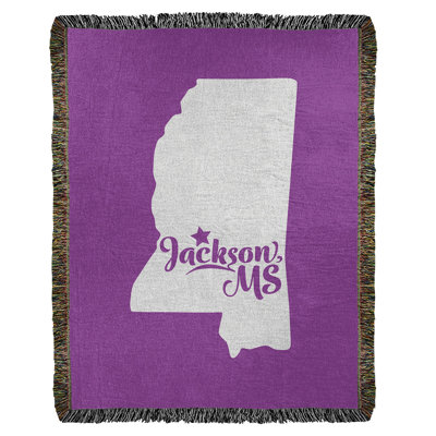 Jeté en coton tissé mississippi jackson
