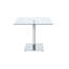 Amie-Lee Glass Top Metal Base Dining Table