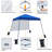 Camdyn 8 Ft. W x 8 Ft. D Iron Pop-Up Canopy with Side Panel-1664562431