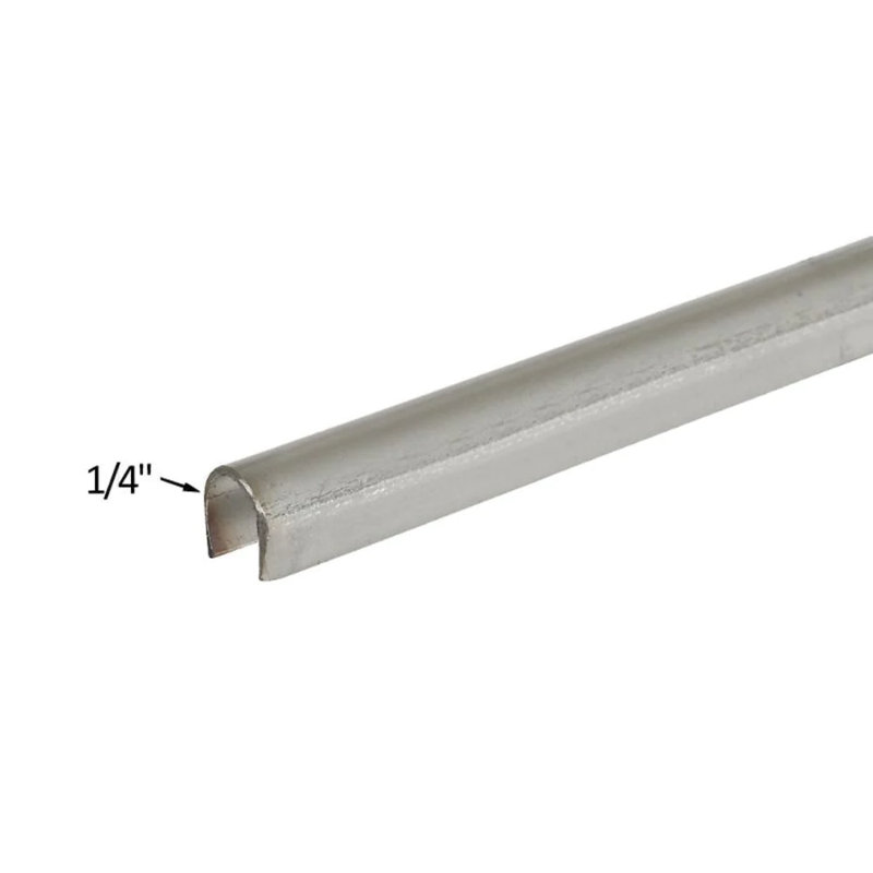 Stainless Steel Snap-On Track Cover for Sliding Glass Doors