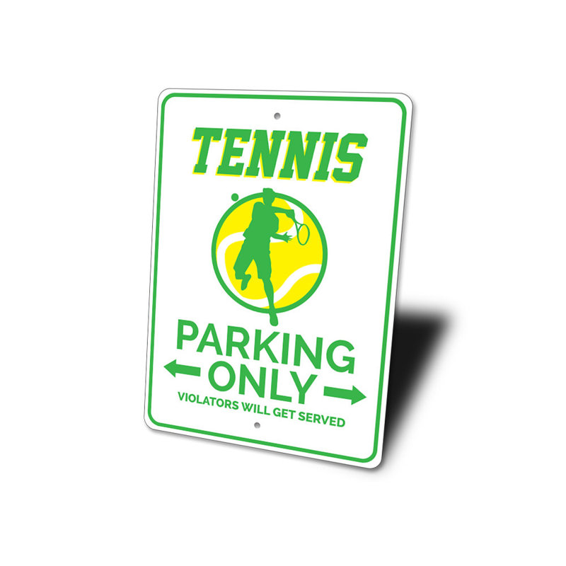 Panneau de tennis en aluminium, H 14 po x l 10 po x P 0,04 po
