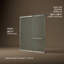 Elate Sliding Bath Door, 56-3/4-In H X 56-1/4 - 59-5/8-In W, With 1/4-In Thick Crystal Clear Glass-1666280273
