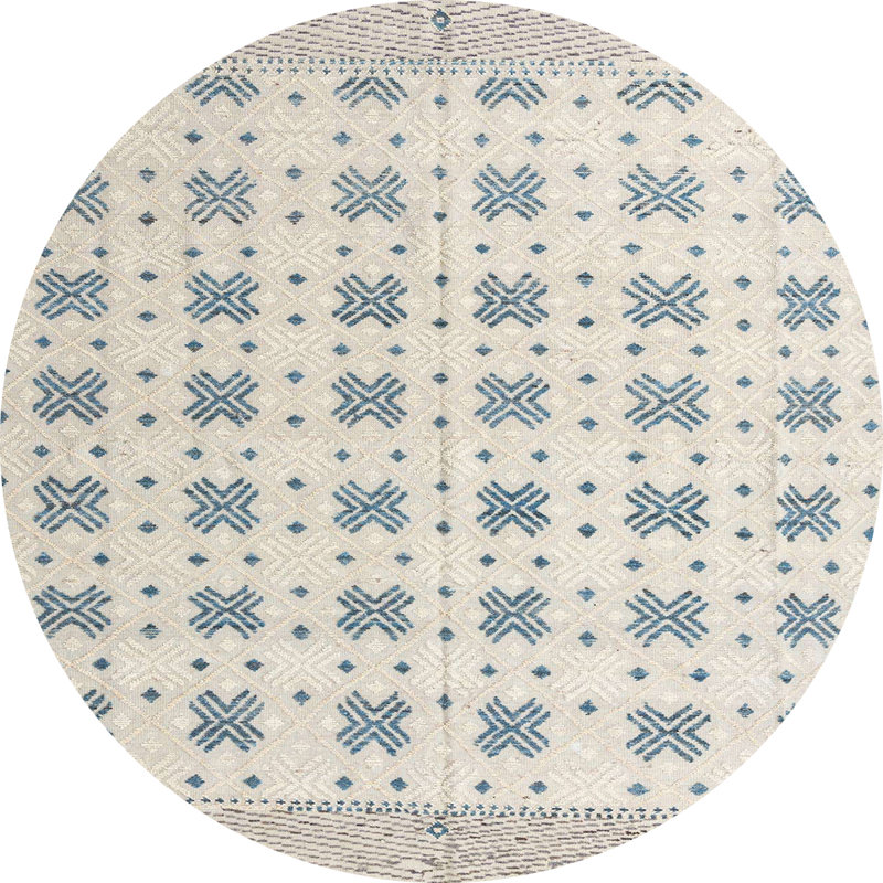 Abstract Indoor Rug, Round 8'