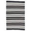 Wendy Jane Flatweave Striped Area Rug in Black/Gray-2137228039