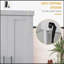 Armoire autoportante avec étagère réglable et tiroir Modern Kitchen Pantry, gris
