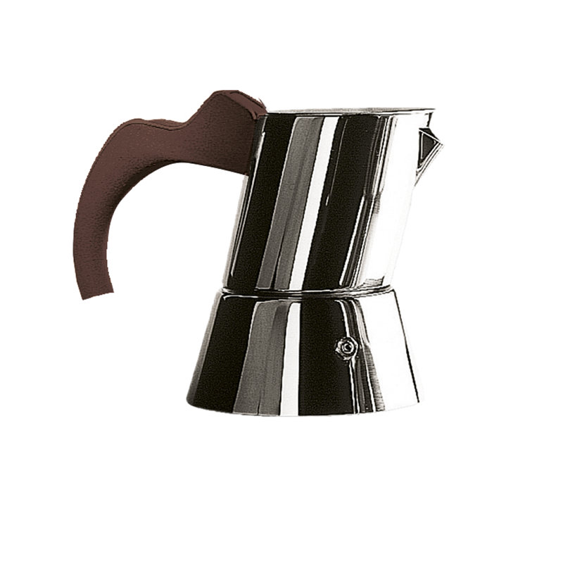 Cafetière ergonomique 4/6 tasses - 1 pièce, H 6,37 po x l 4,75 po x P 6,75 po, Tabac