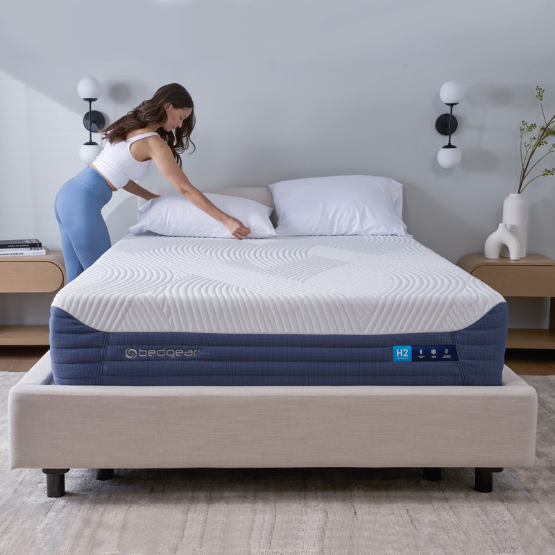 Matelas hybride Bedgear H2 Performance - ressorts ensachés à refroidissement ferme, Lit simple