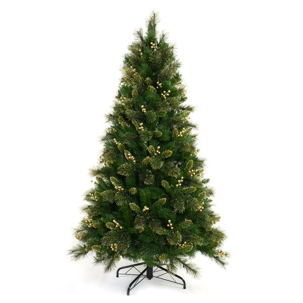 Green Artificial Frosted Christmas Tree with Lights – Starlight Tree Toppers