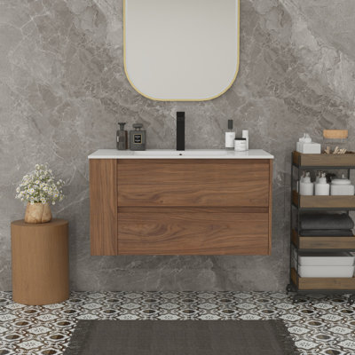 Meuble-lavabo 36 po avec lavabo en résine