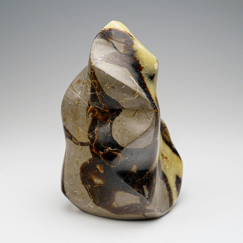 Polished Septarian Flame Freeform From Madagascar (1.3 Lbs)