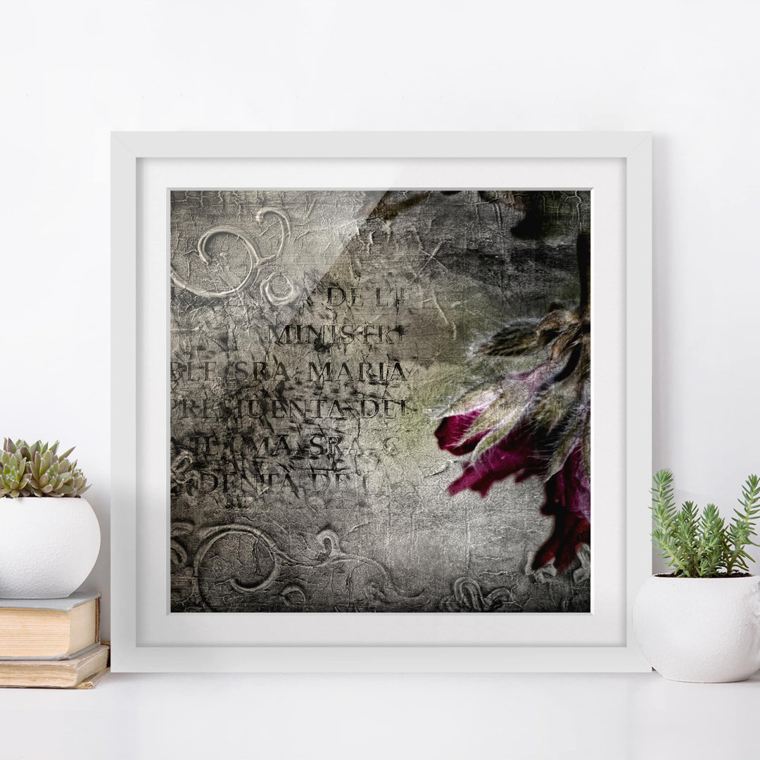 Gerahmtes Poster Mystic Flower