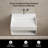 MonBlari 24" X 18" Rectangle Solid Surface Wall Mounted Sinks Matt White