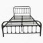 Base de lit plateforme en métal avec tête de lit et lattes robustes pour un sommeil confortable et paisible
