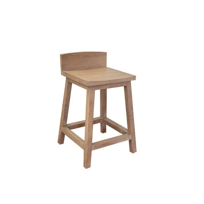 Natural Parota Solid Wood Counter Stool