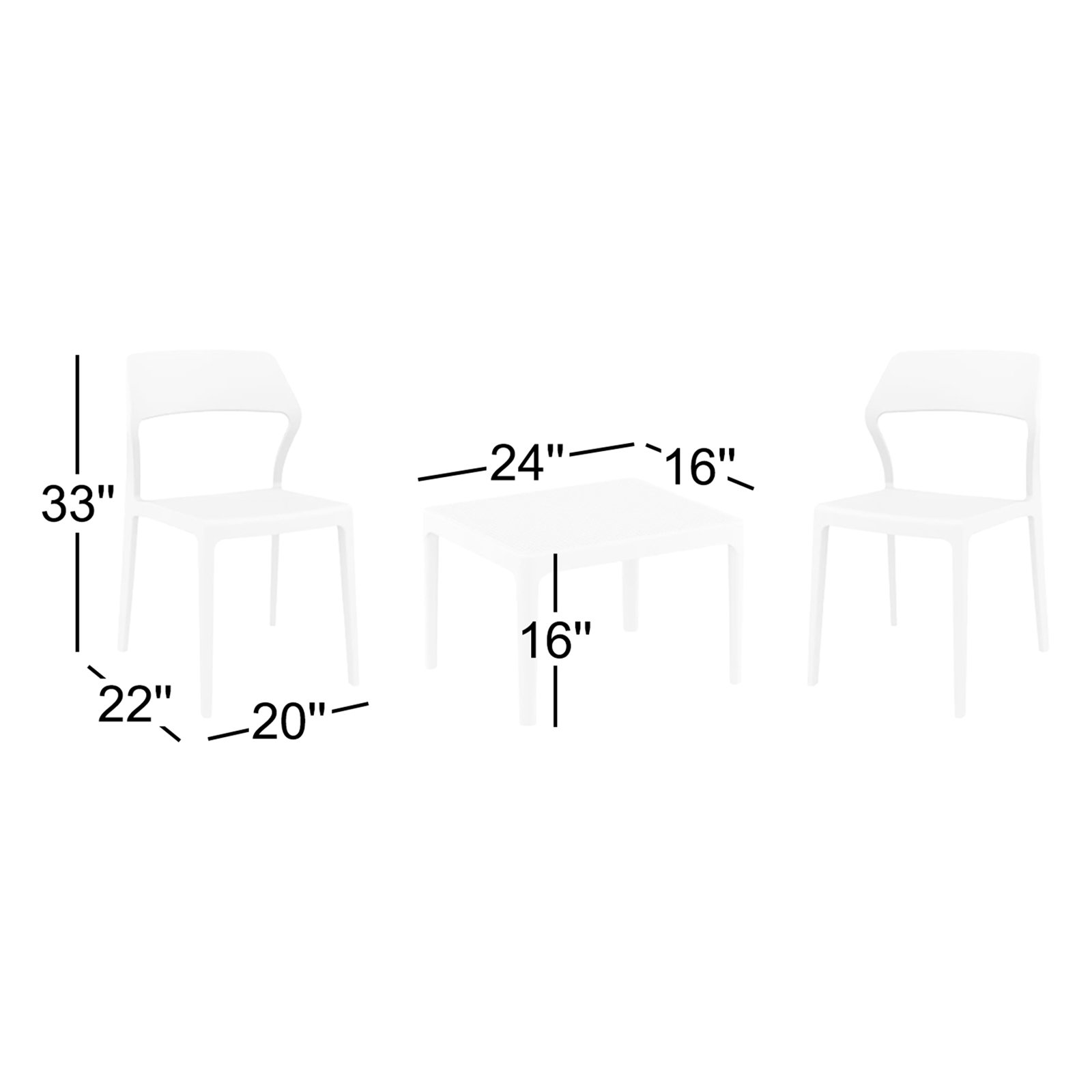 Farrah 2-Person Patio Seating Group, Black