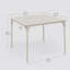 Table carrée pliante avec plateau en polyuréthane-131575438