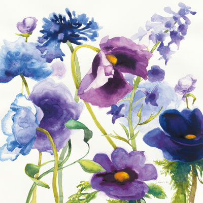 Jardin mixte bleu et mauve I