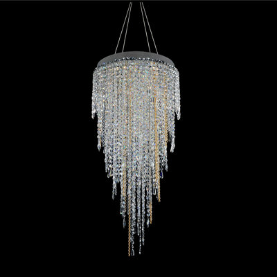 Tenuta 10 LT Chrome/Clear Chandelier Allegri