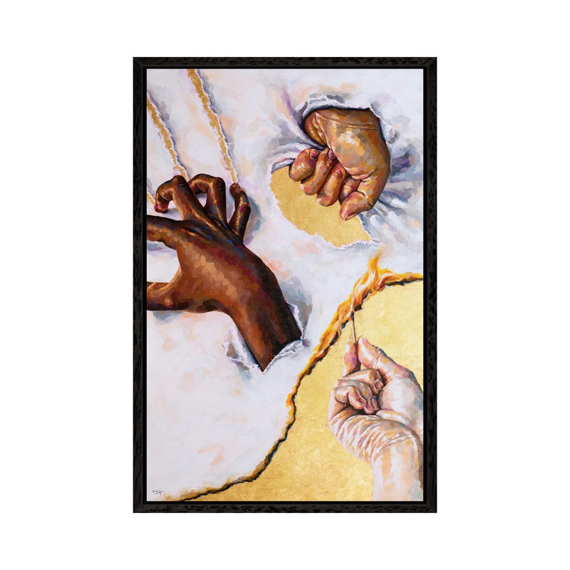 Twenty-Twenty by Jackie Liu - Painting on Canvas, Black Framed, 66.04cm H x 45.72cm W x 3.81cm D