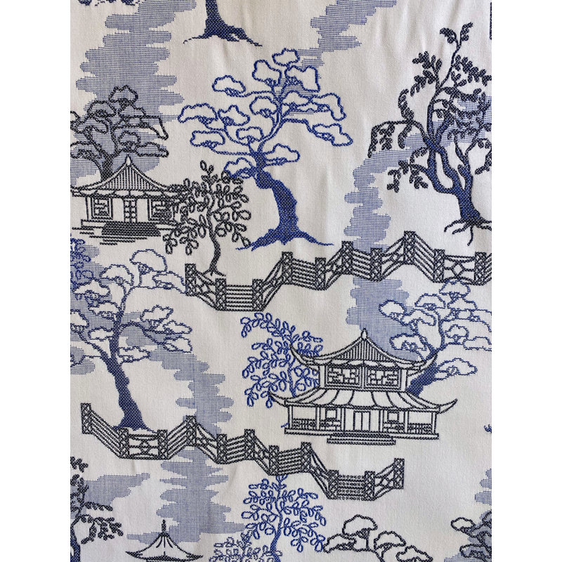 Tropical Shadows Sapphire Sunbrella® Fabric