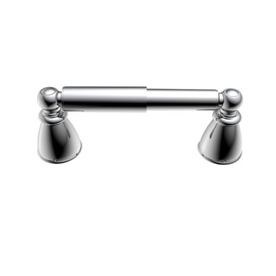 Vetta Wall Mounted Spring Double Post Toilet Paper Holder In Chrome