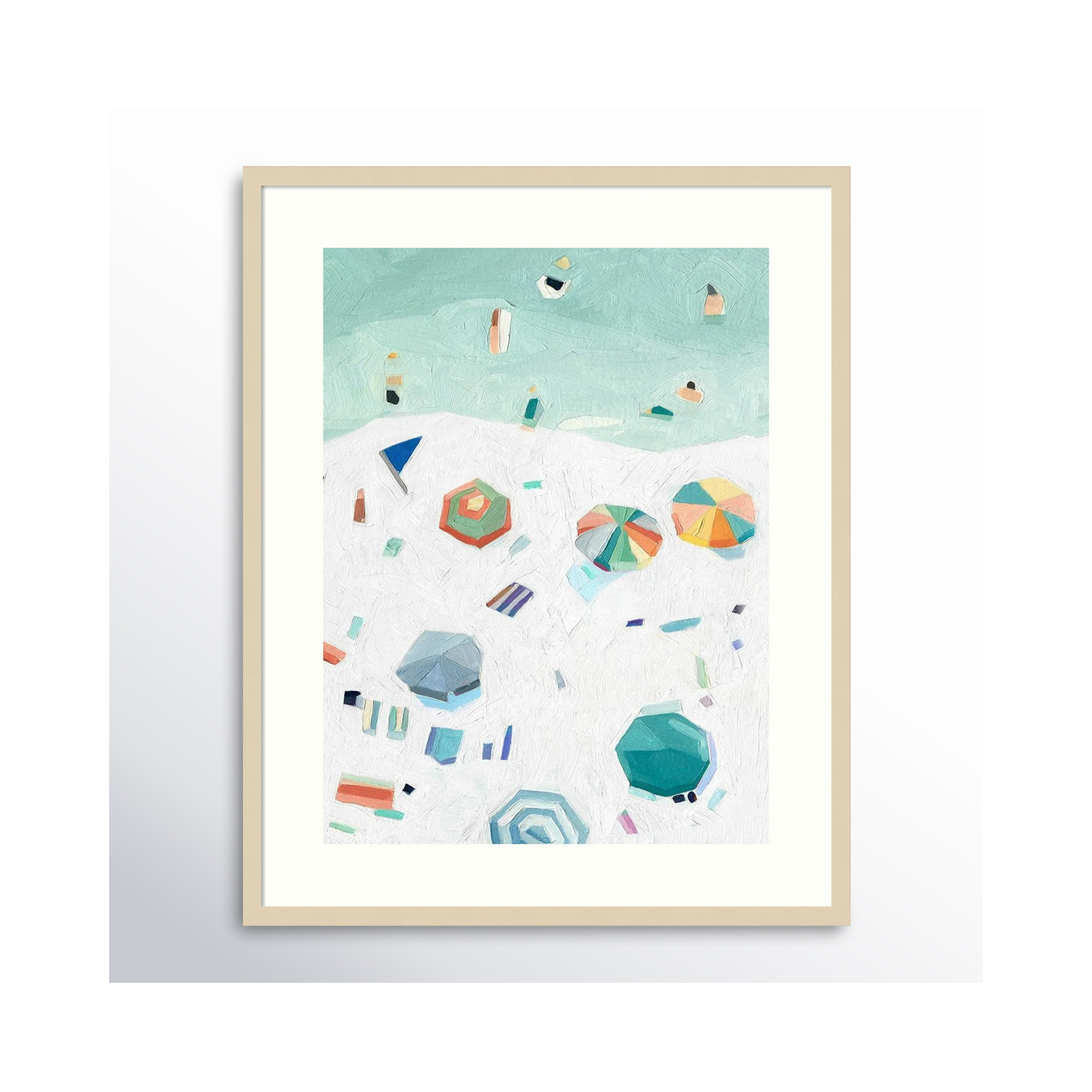 Beach Vista II by Emma Scarvey, 29" H x 23" W, Natural Framed Paper