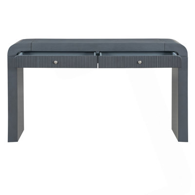 Rustic Console Table With Fluted Drawer